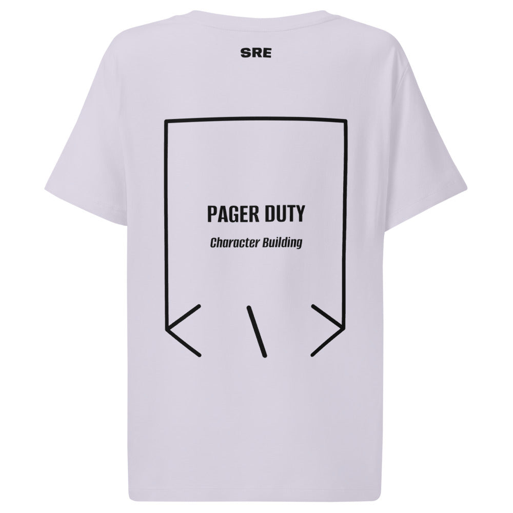 Pager Duty — Lavender Black back mockup