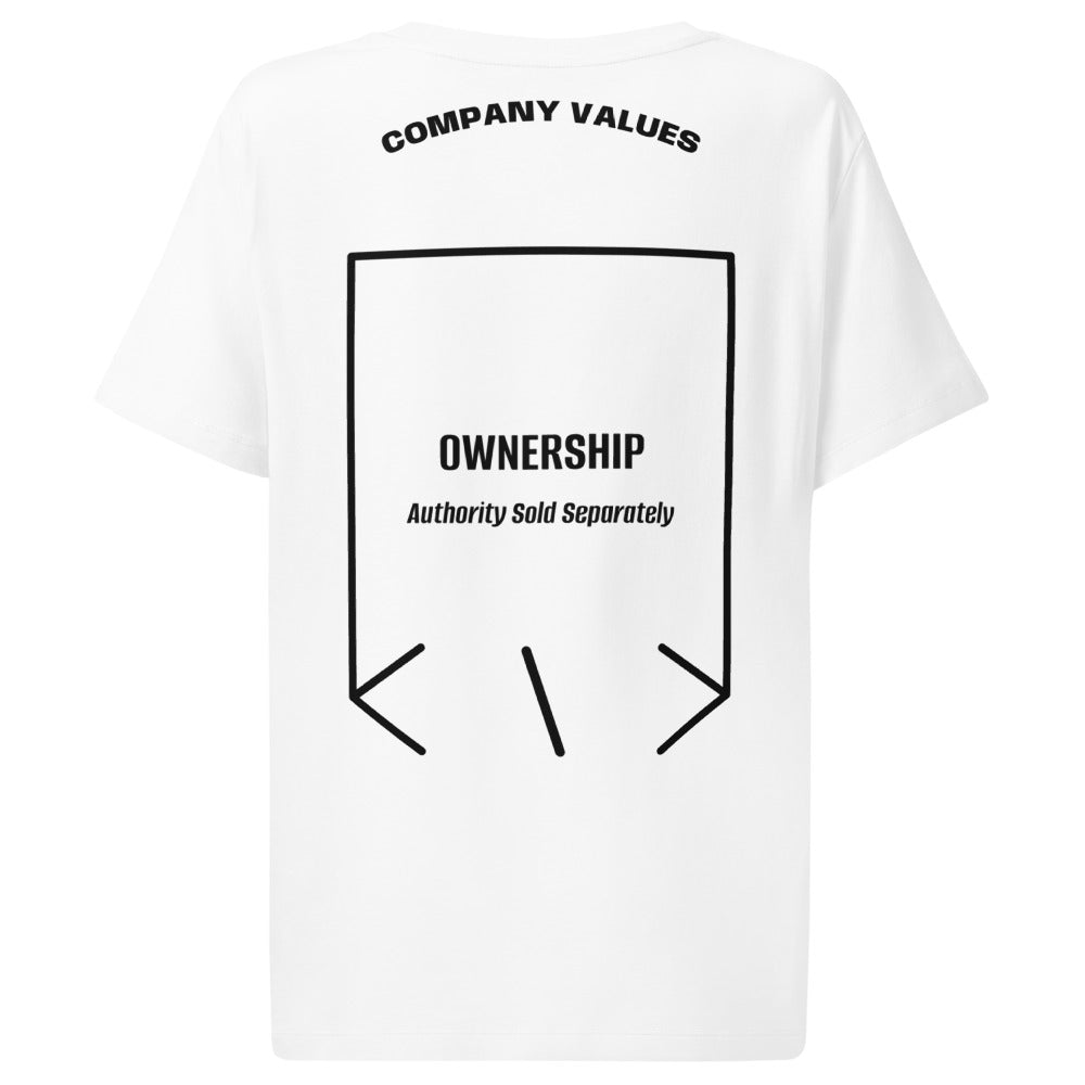 Ownership — White Black back mockup