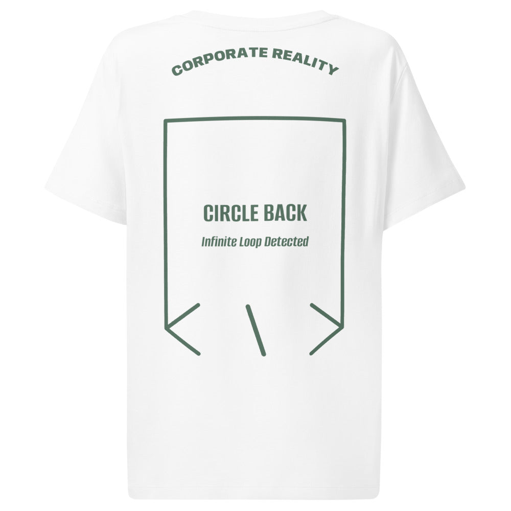 Circle Back — White Green Bay back mockup