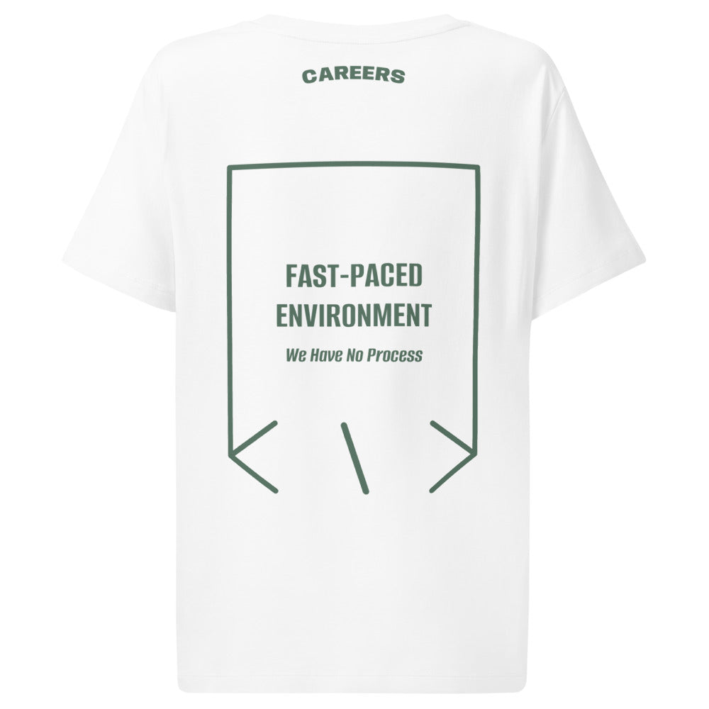 Fast-Paced Environment — White Green Bay back mockup