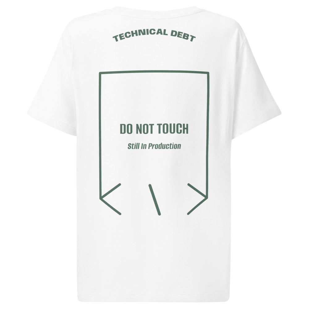 Do Not Touch — White Green Bay back mockup