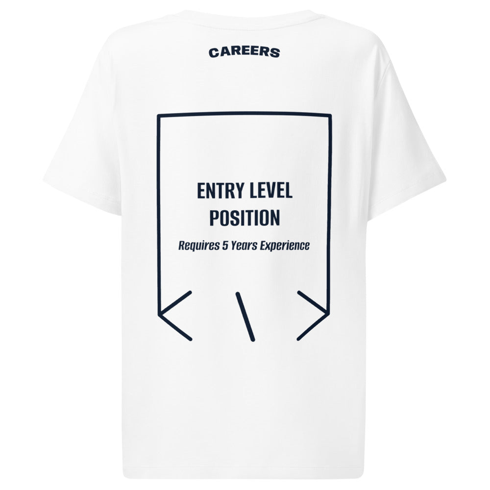 Entry Level Position — White French Navy back mockup