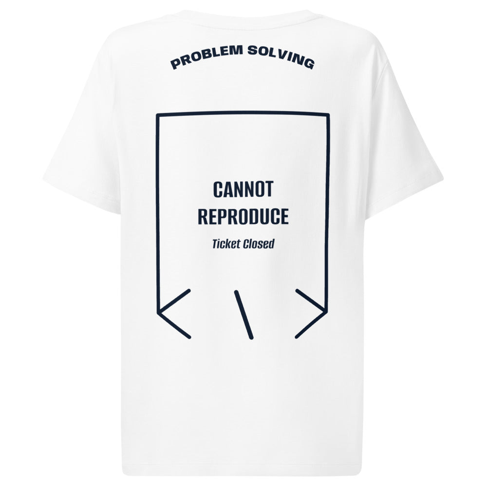 Cannot Reproduce — White French Navy back mockup