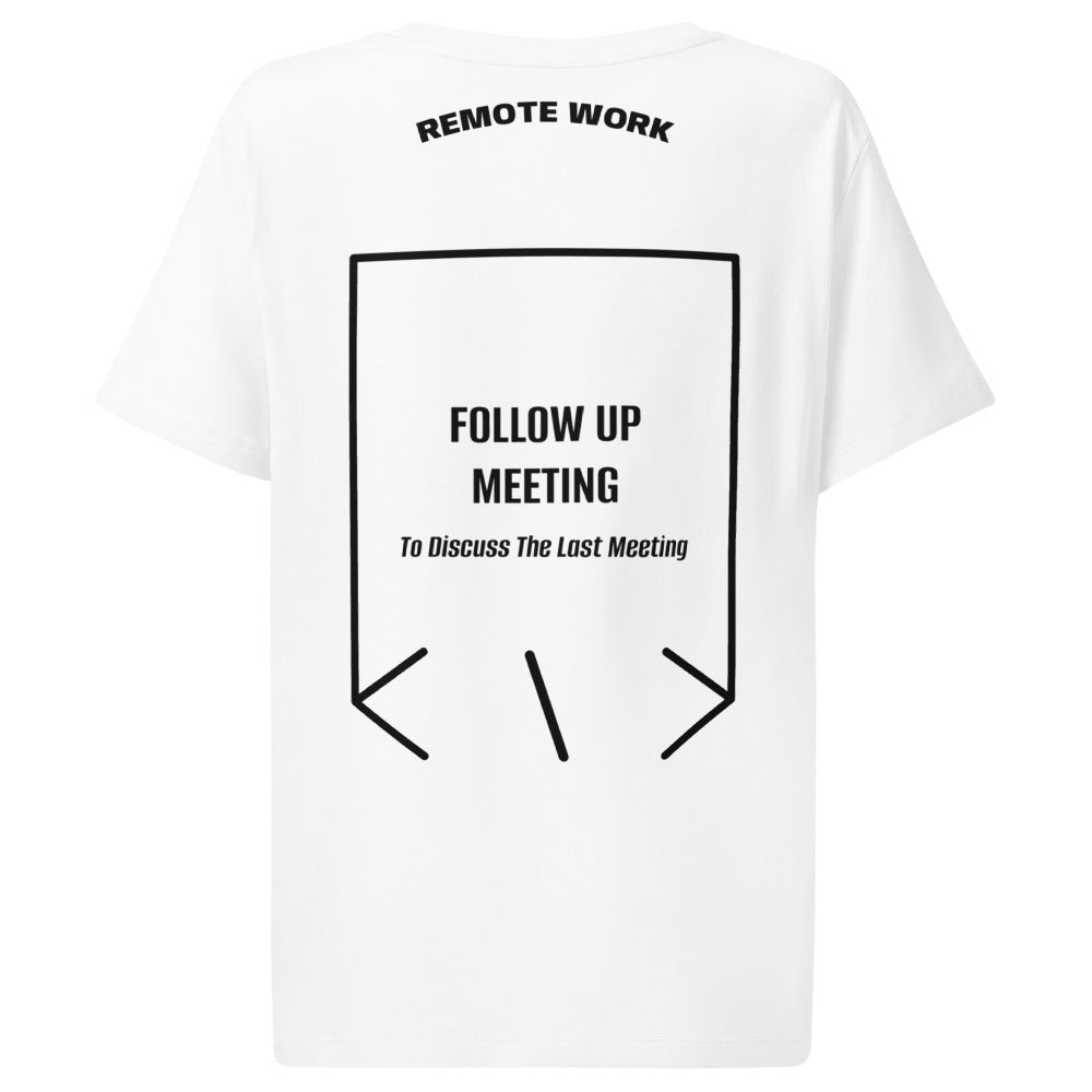 Follow Up Meeting — White Black back mockup