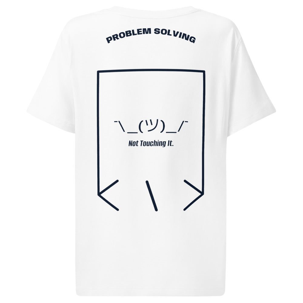 ¯\_(ツ)_/¯ — White French Navy back mockup