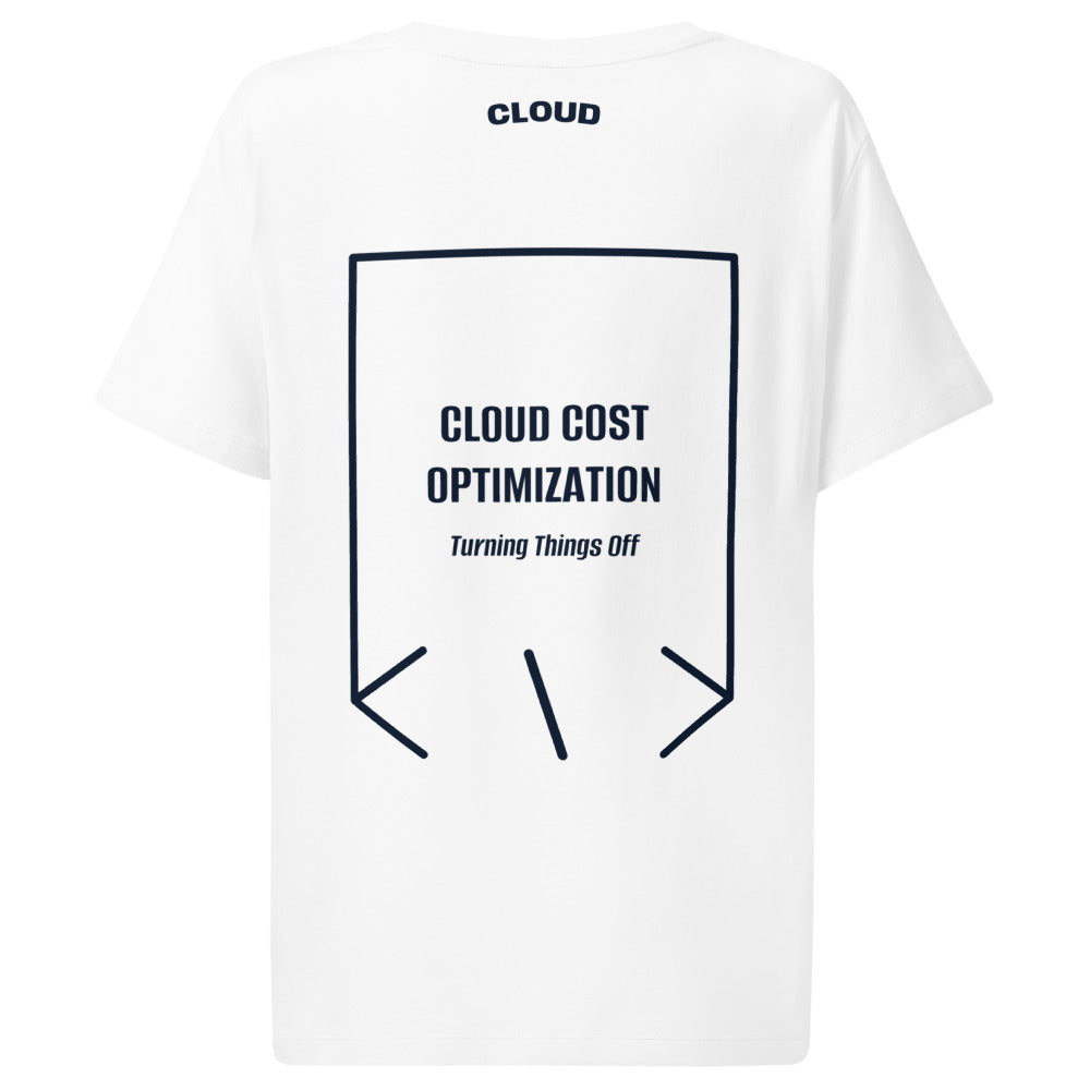 Cloud Cost Optimization — White French Navy back mockup