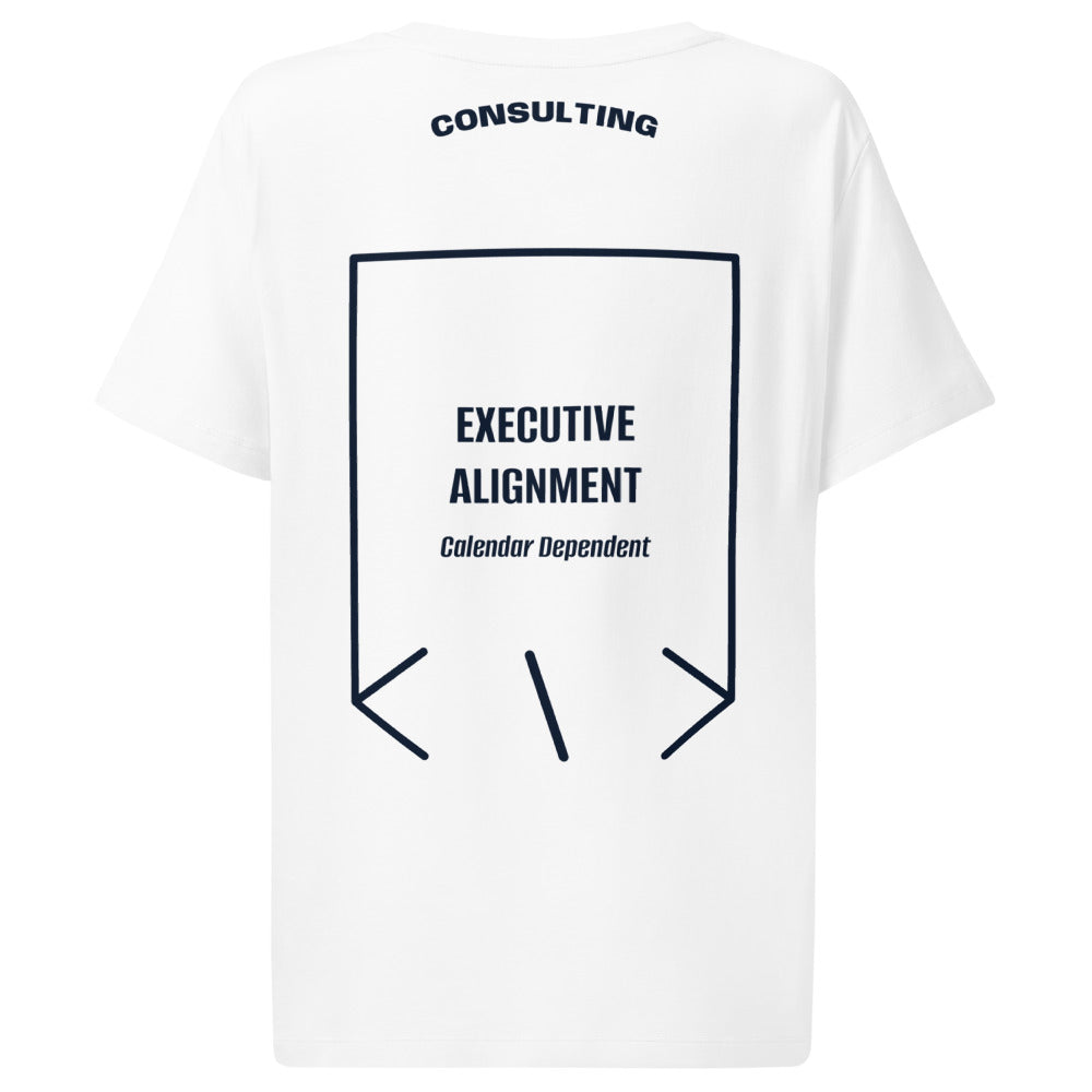 Executive Alignment — White French Navy back mockup
