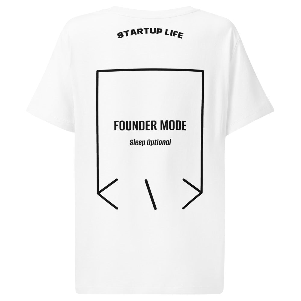 Founder Mode — White Black back mockup