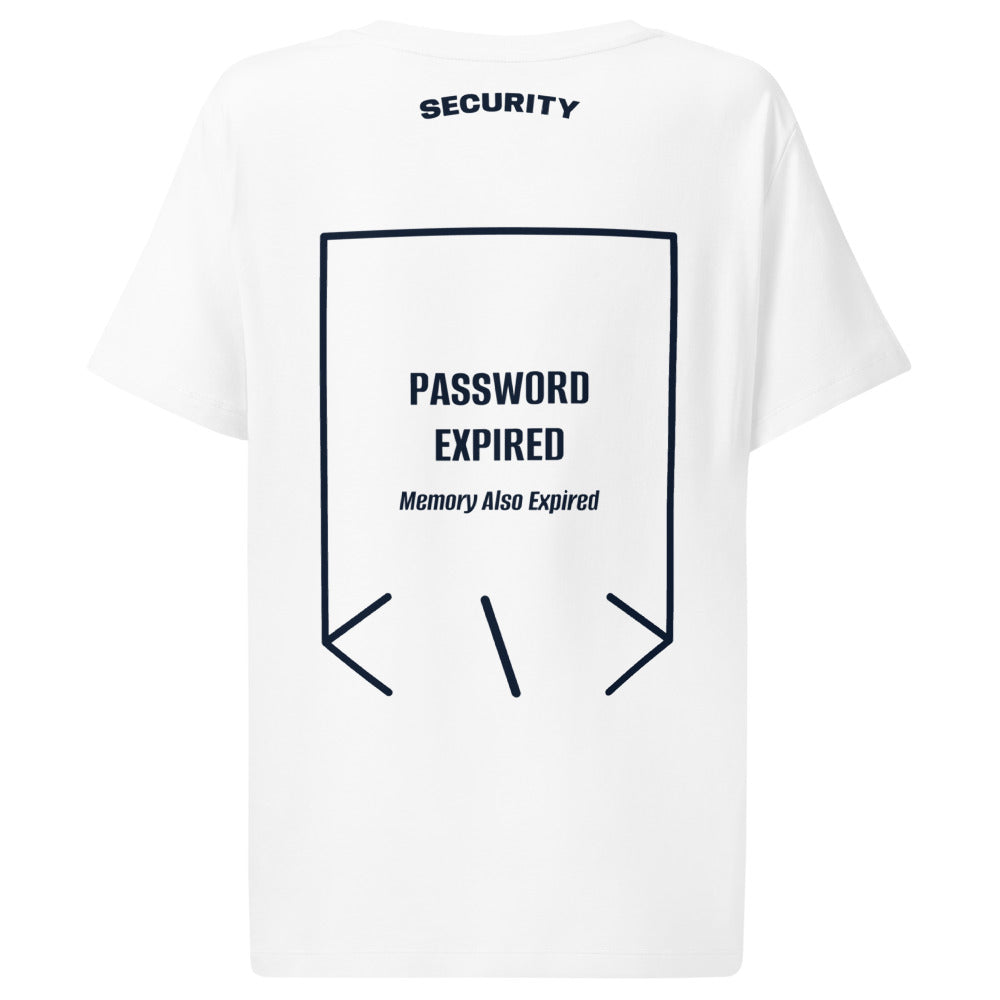 Password Expired — White French Navy back mockup