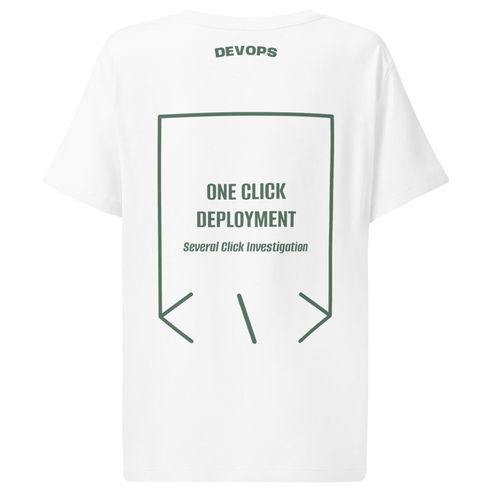 One Click Deployment — White Green Bay back mockup