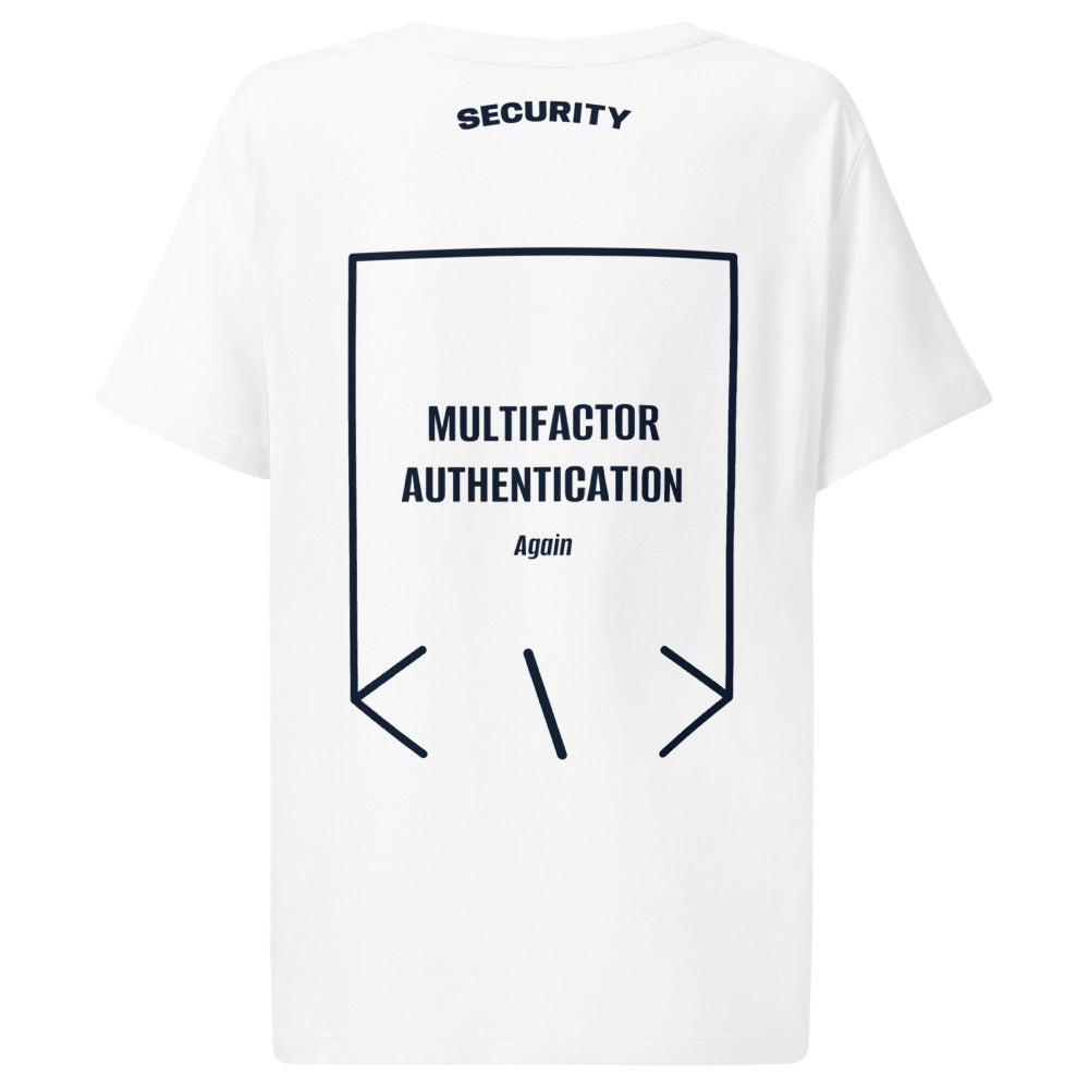 Multifactor Authentication — White French Navy back mockup