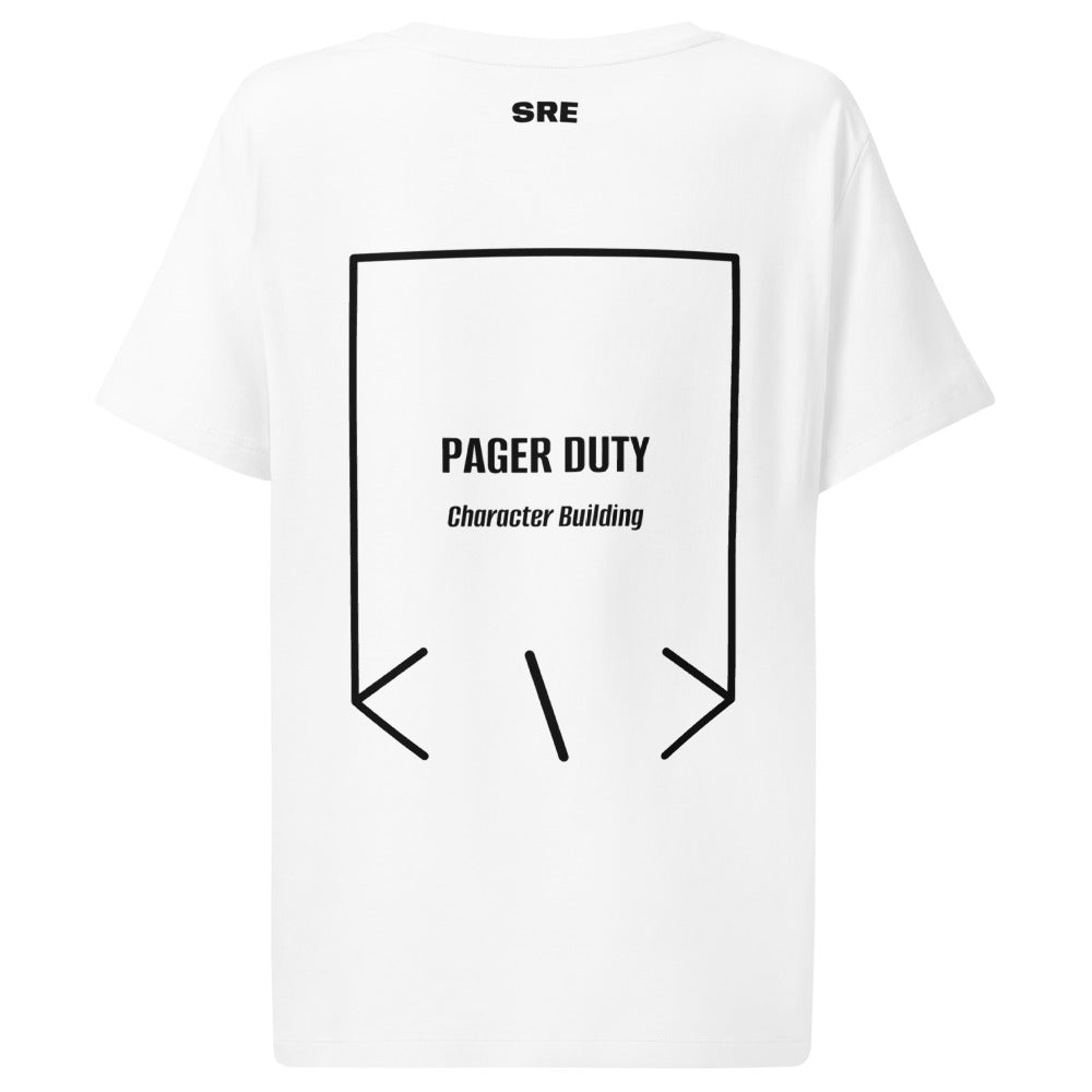 Pager Duty — White Black back mockup