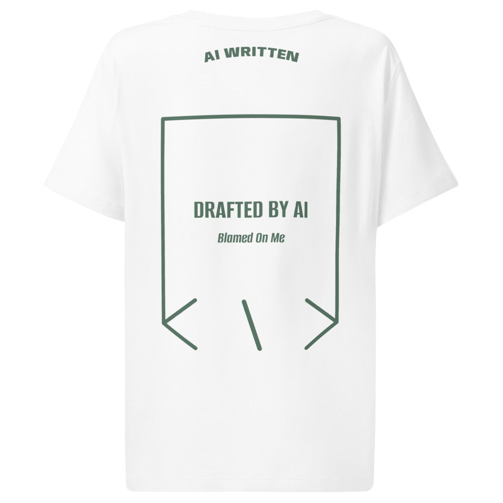 Drafted By AI — secondary back mockup
