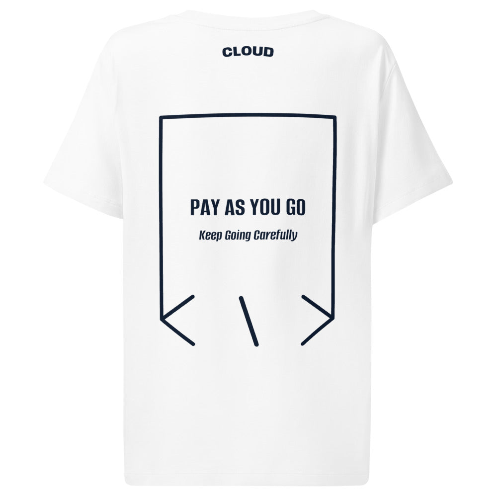 Pay As You Go — White French Navy back mockup