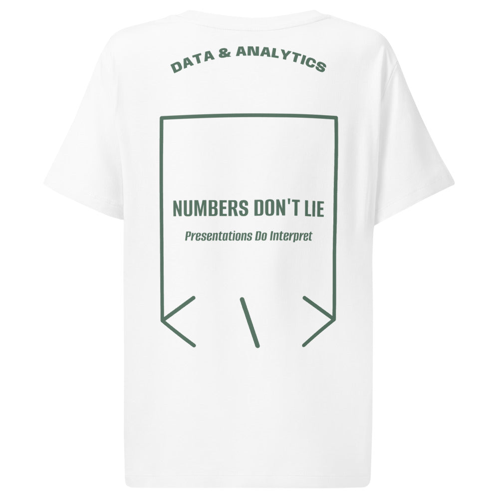 Numbers Don't Lie — White Green Bay back mockup
