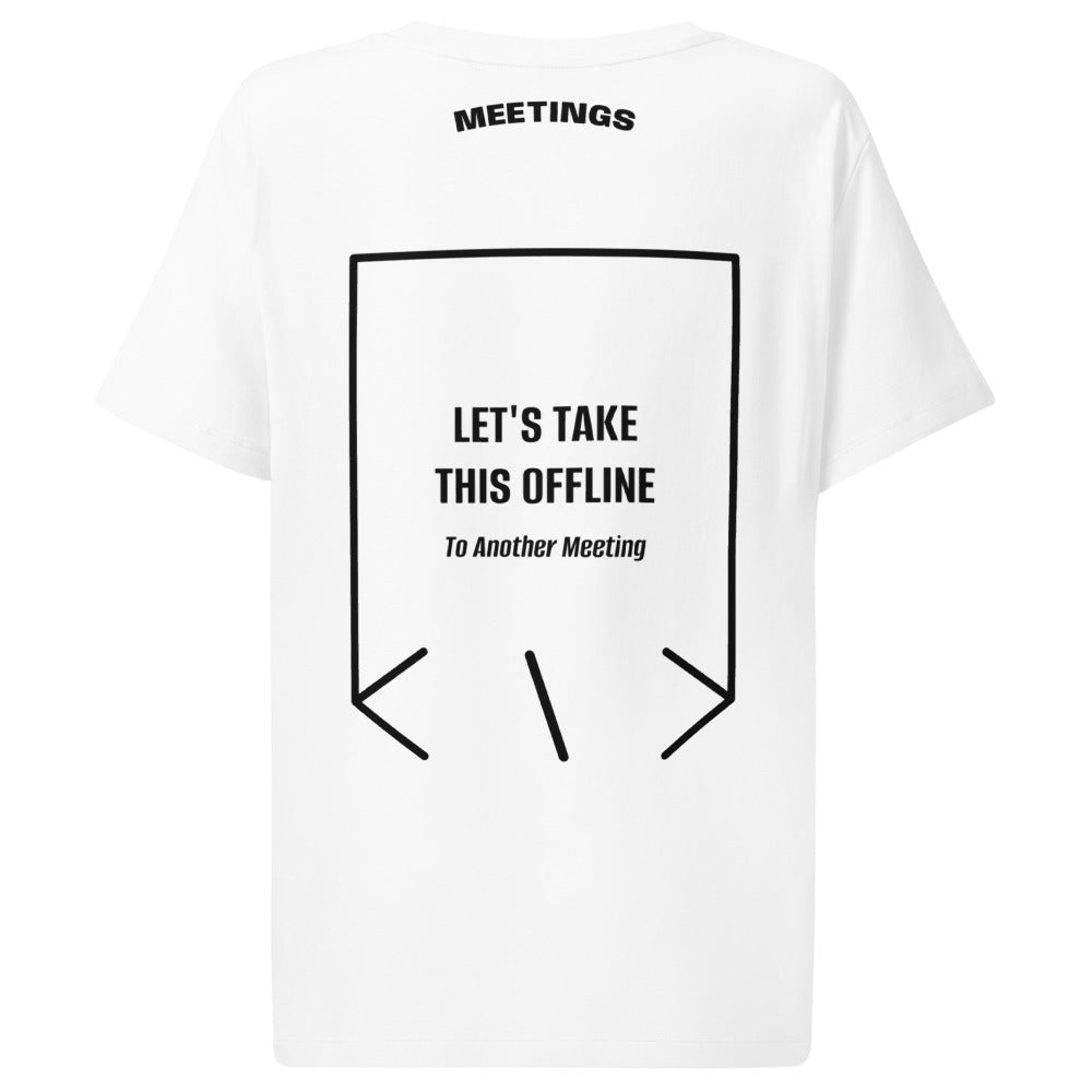 Let's Take This Offline — White Black back mockup