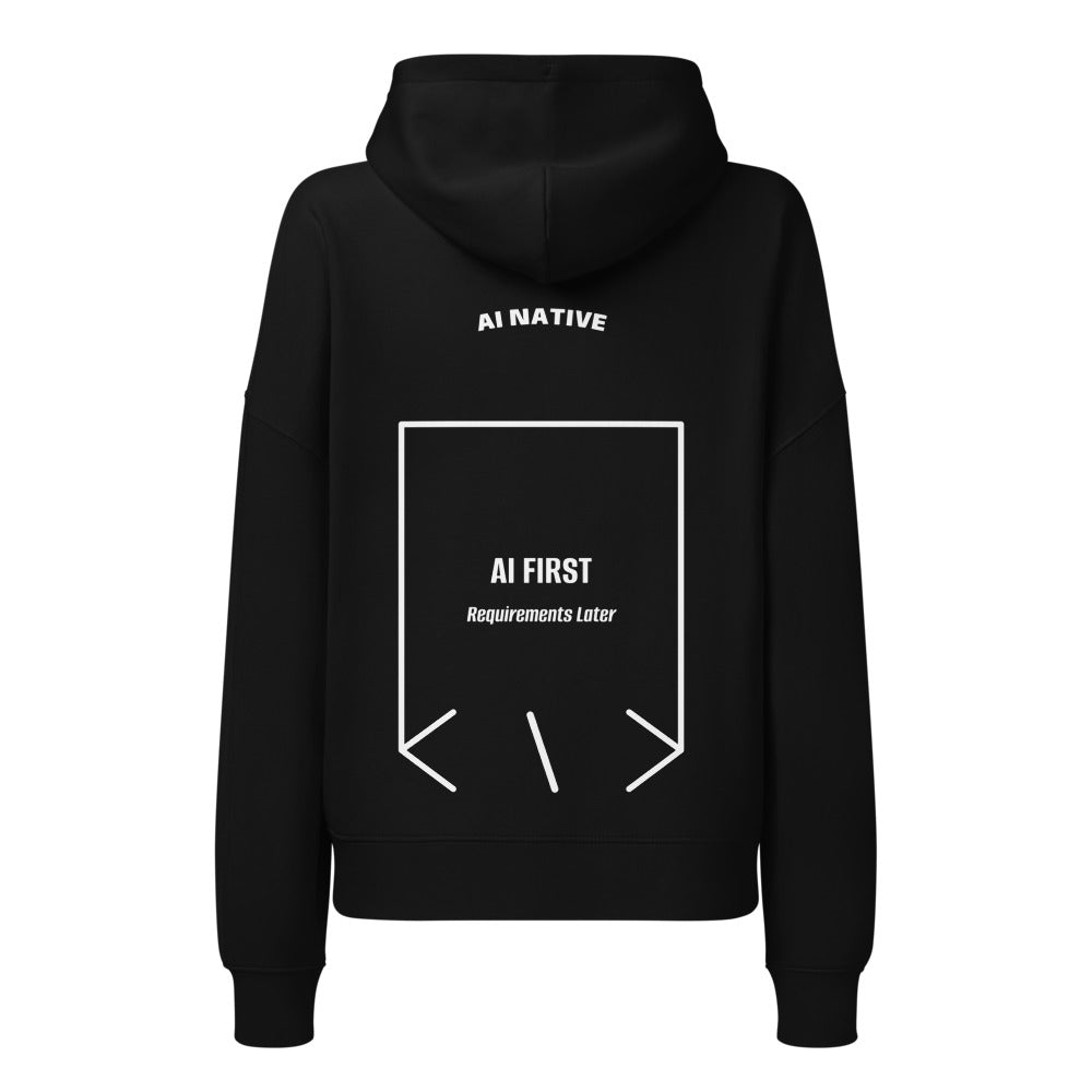 AI First — Black White back mockup