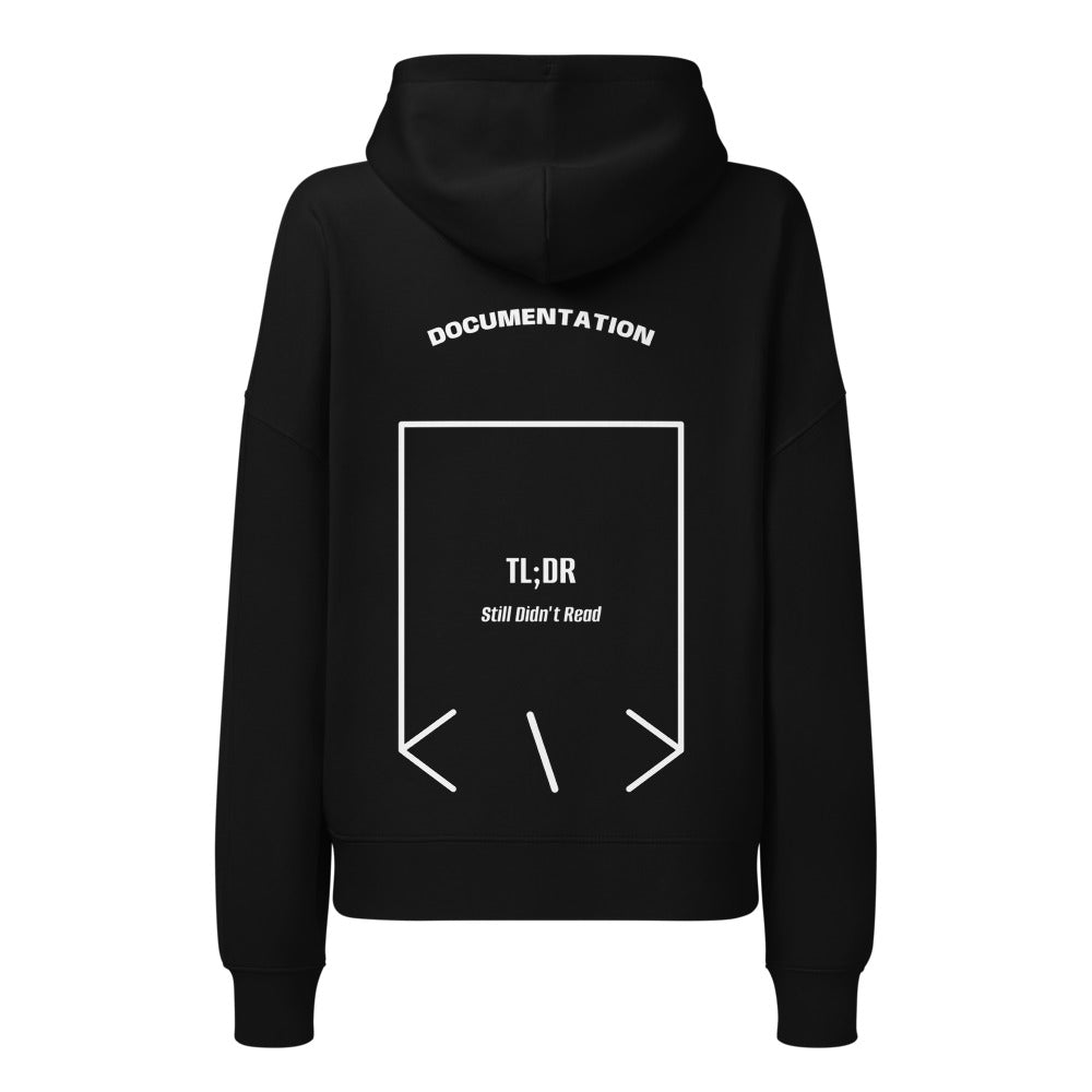 TL;DR — Black White back mockup