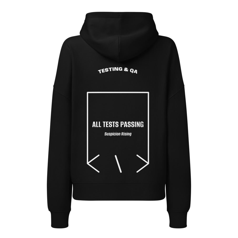 All Tests Passing — Black White back mockup