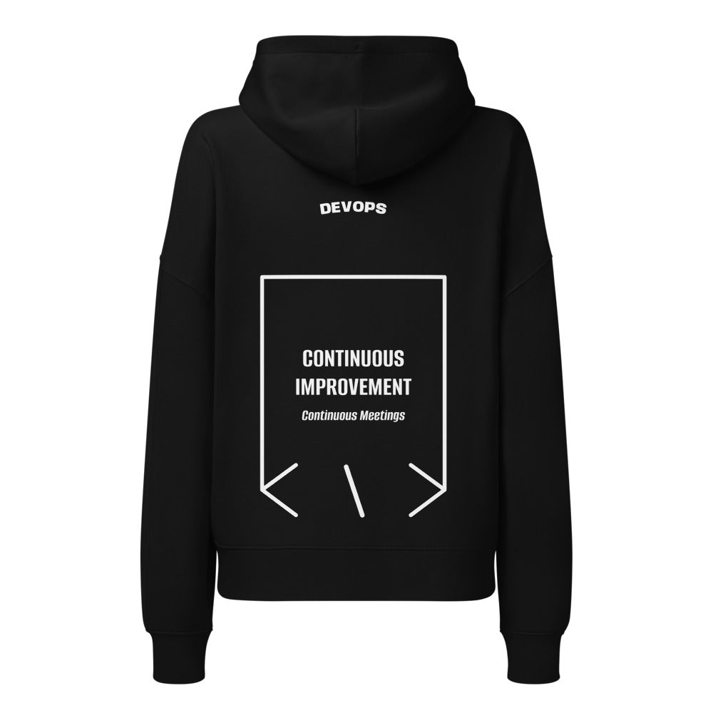 Continuous Improvement — Black White back mockup