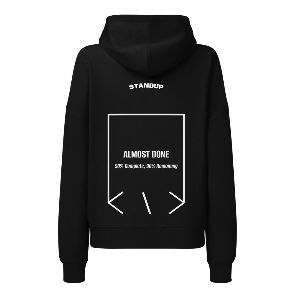 Almost Done — Black White back mockup