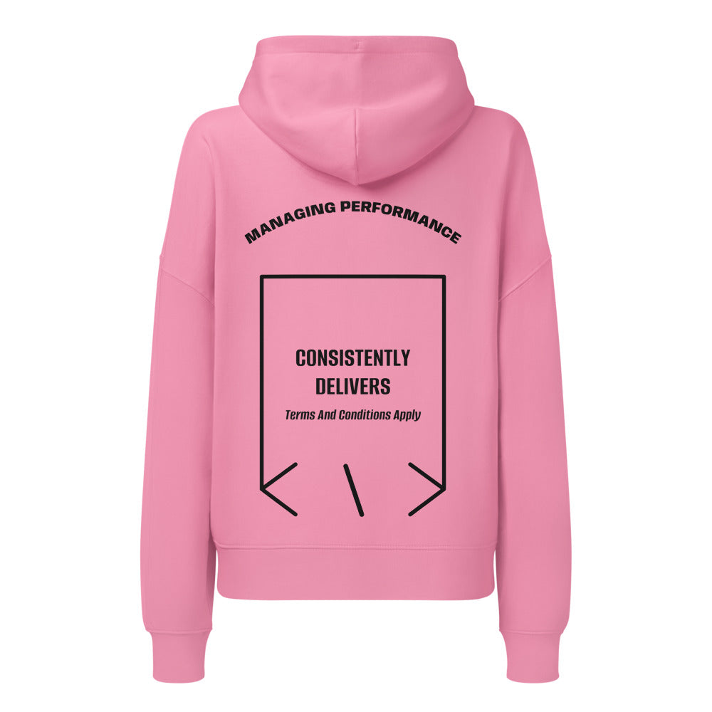 Consistently Delivers — Bubble Pink Black back mockup