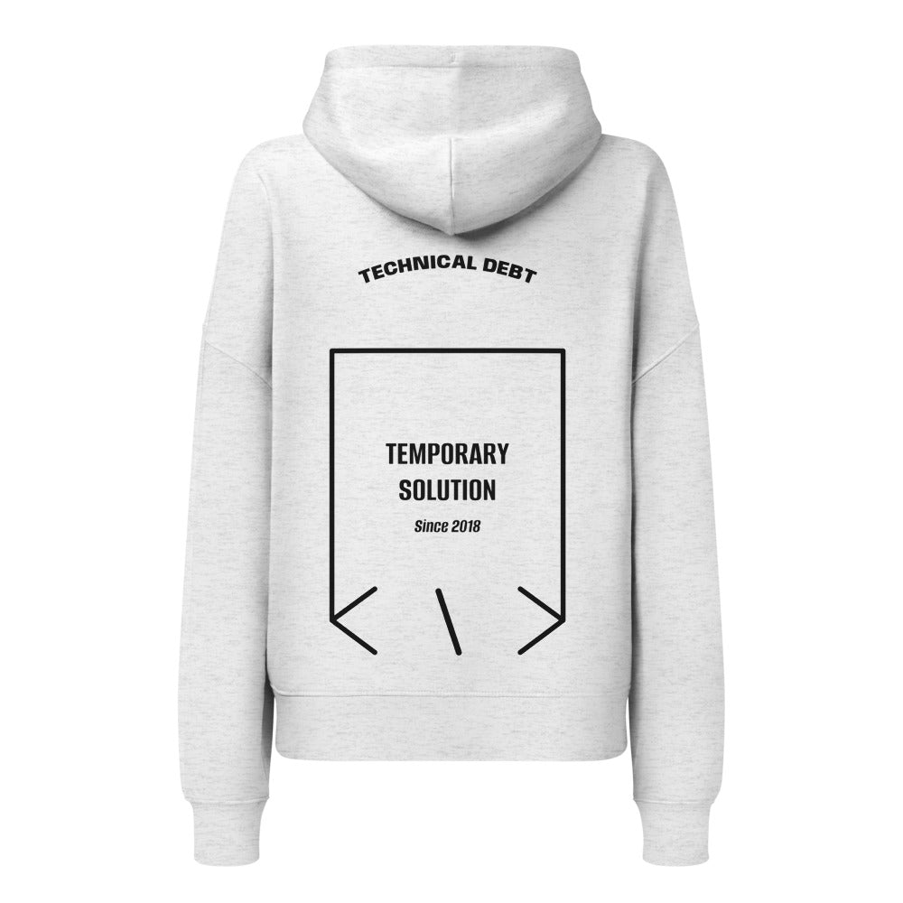 Temporary Solution — Cool Heather Grey Black back mockup