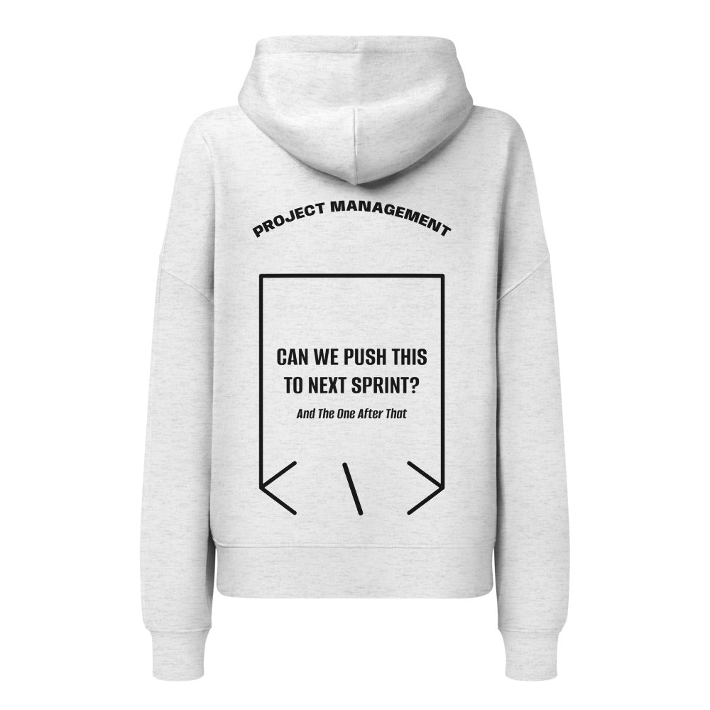 Can We Push This To Next Sprint? — Cool Heather Grey Black back mockup