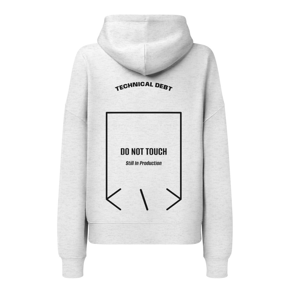 Do Not Touch — Cool Heather Grey Black back mockup