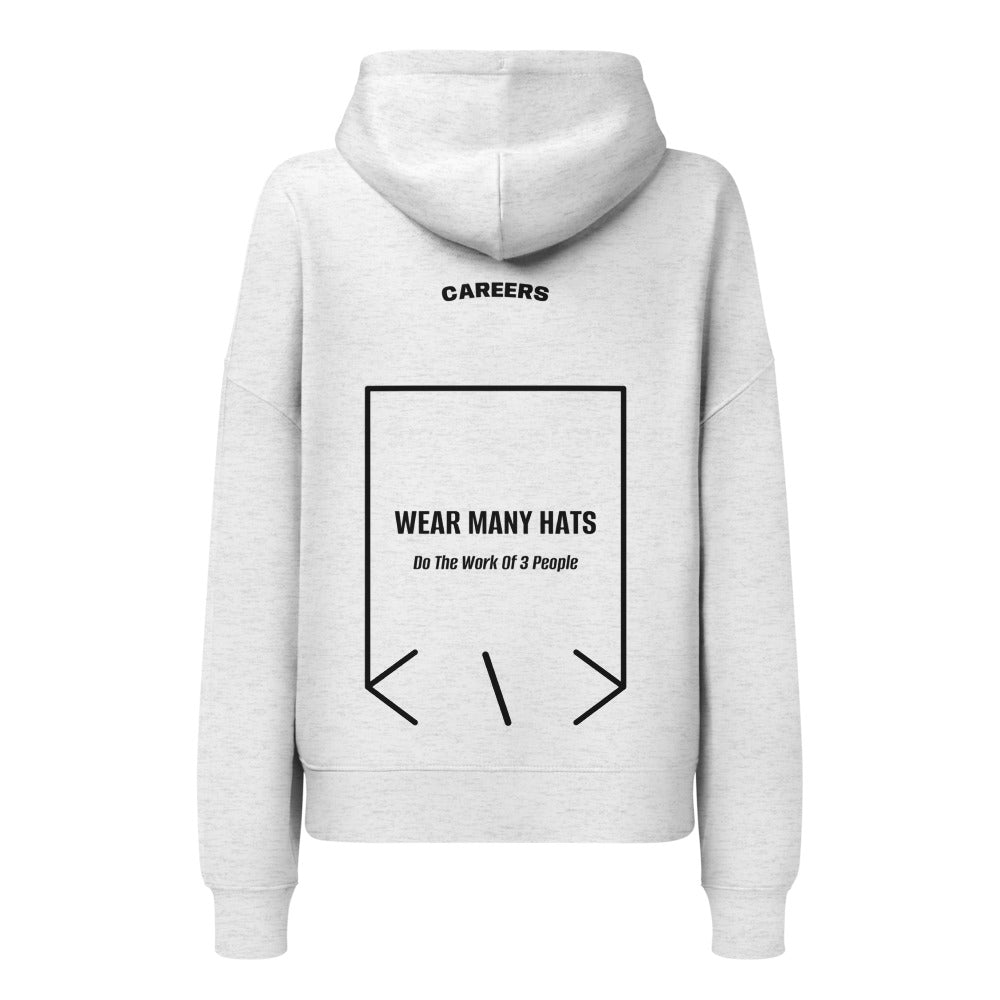 Wear Many Hats — Cool Heather Grey Black back mockup