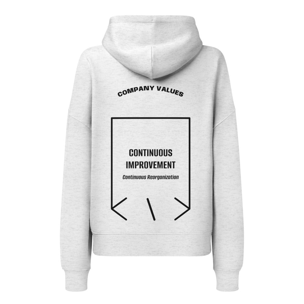 Continuous Improvement — Cool Heather Grey Black back mockup