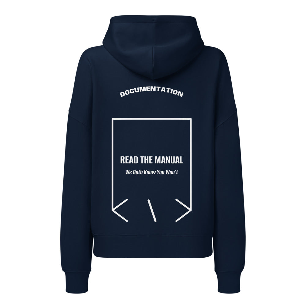 Read The Manual — French Navy White back mockup