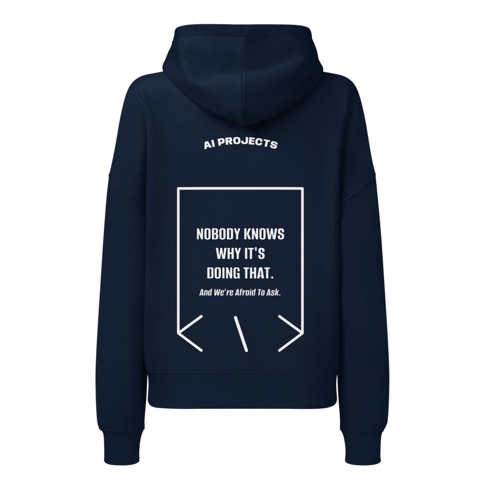 Nobody Knows Why It's Doing That. — French Navy White back mockup
