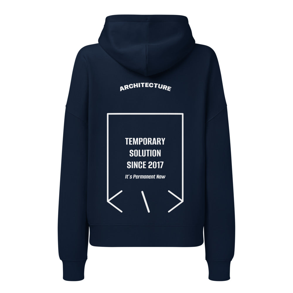 Temporary Solution Since 2017 — French Navy White back mockup