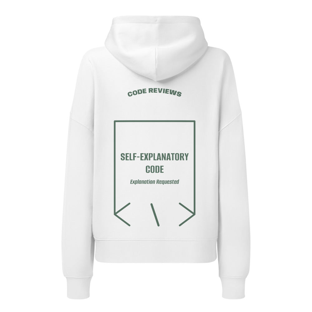 Self-Explanatory Code — White Green Bay back mockup