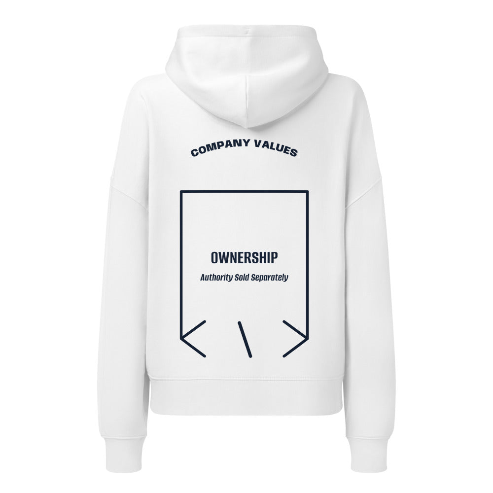 Ownership — White French Navy back mockup