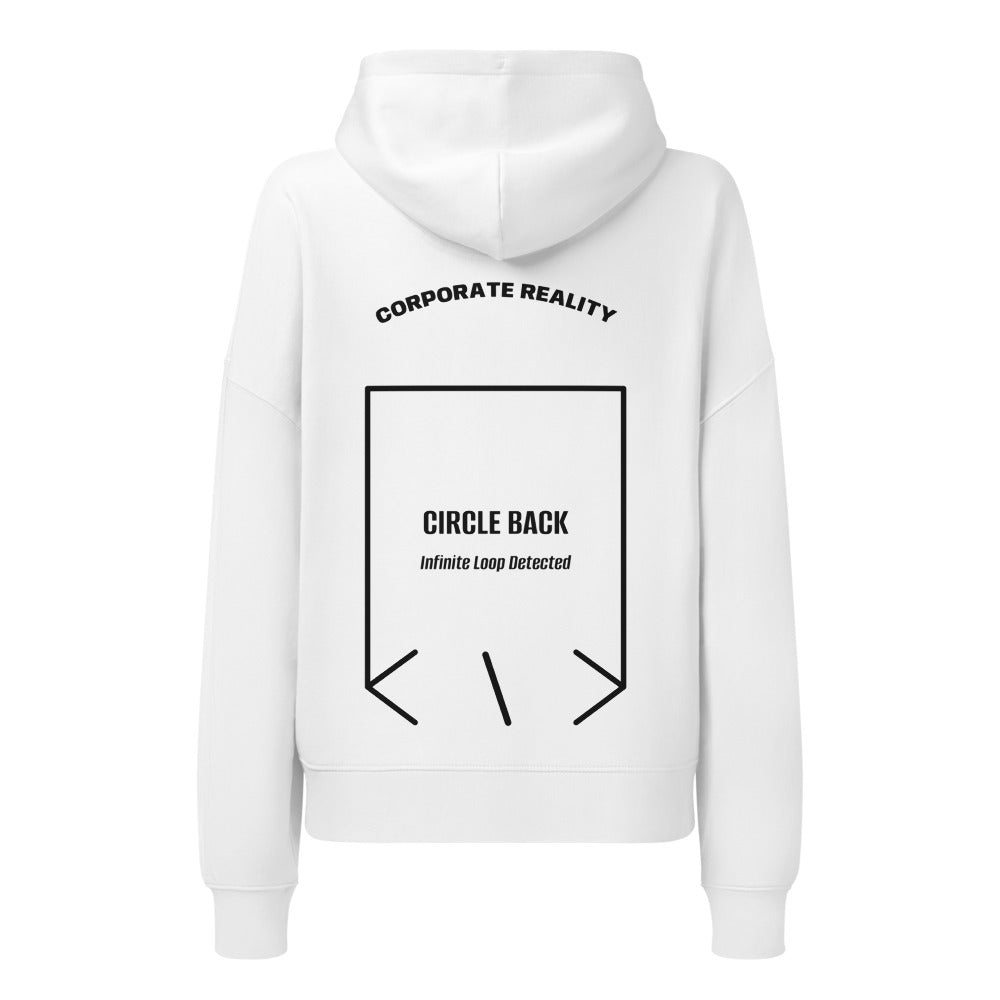 Circle Back — White Black back mockup
