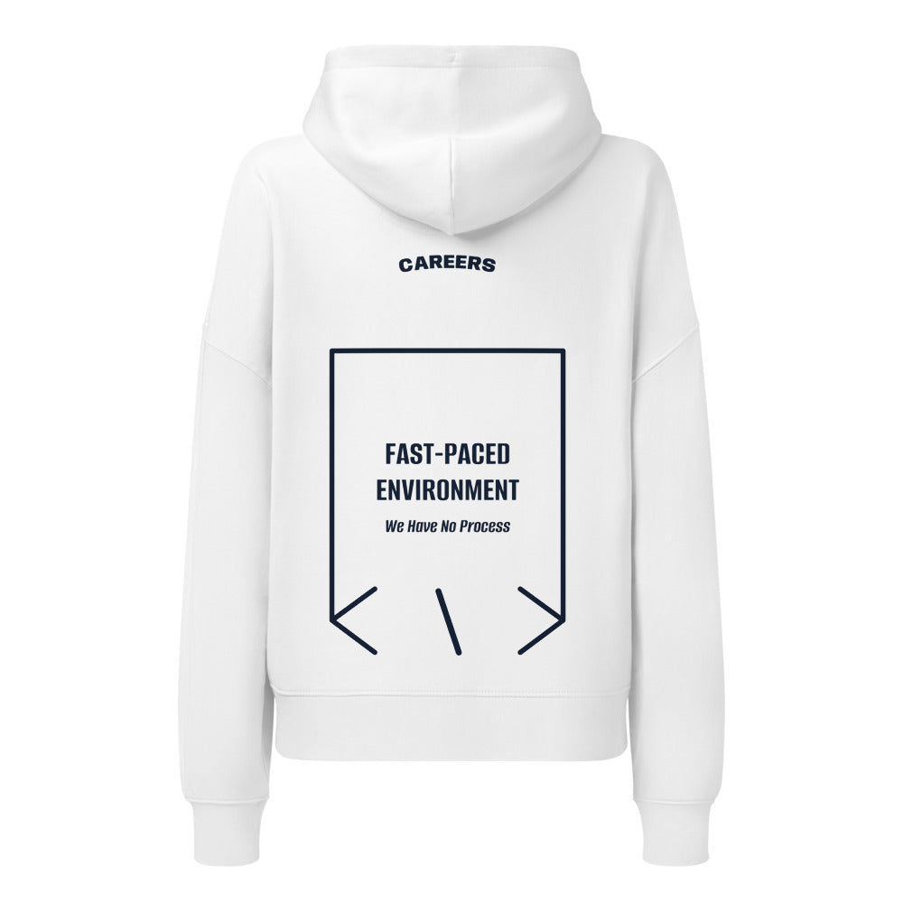 Fast-Paced Environment — White French Navy back mockup