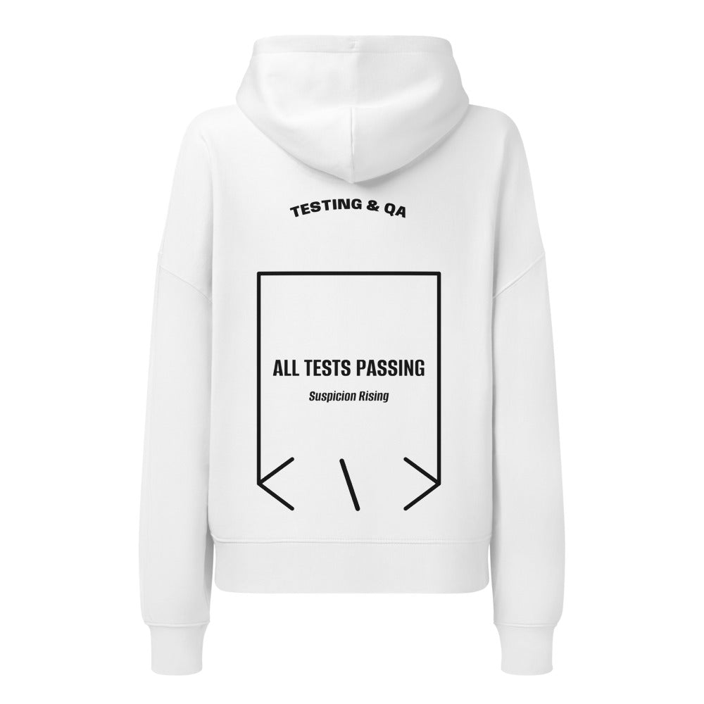 All Tests Passing — White Black back mockup