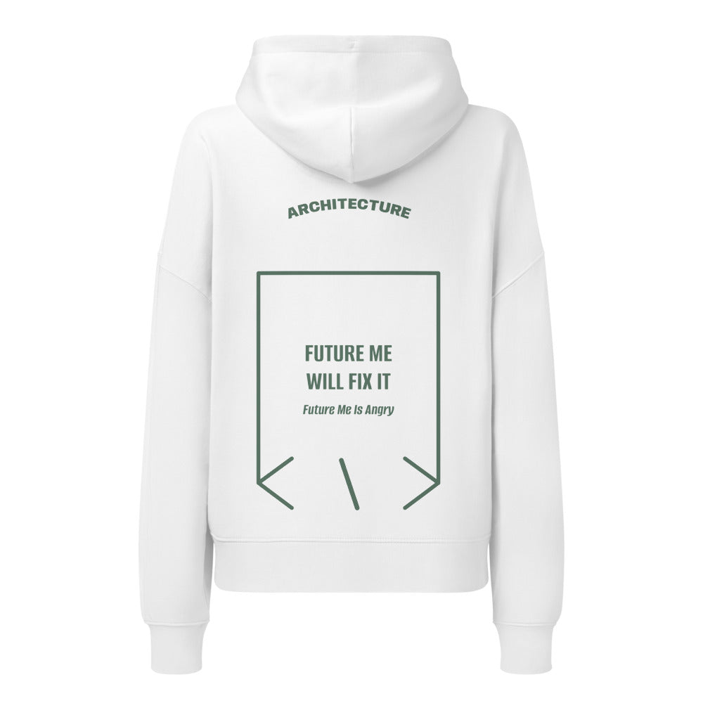 Future Me Will Fix It — White Green Bay back mockup