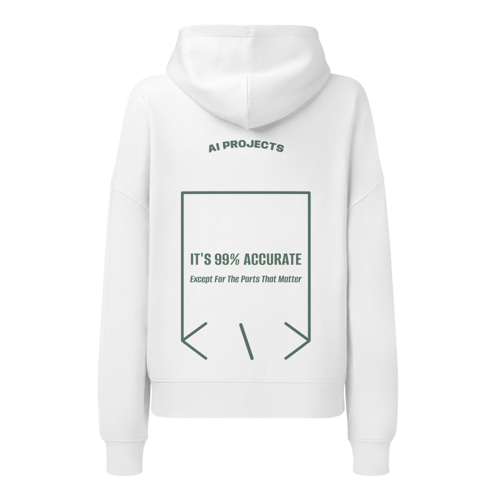 It's 99% Accurate — White Green Bay back mockup