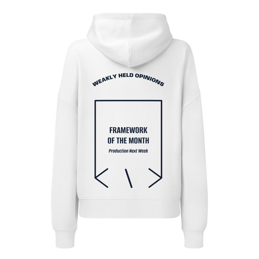 Framework Of The Month — White French Navy back mockup
