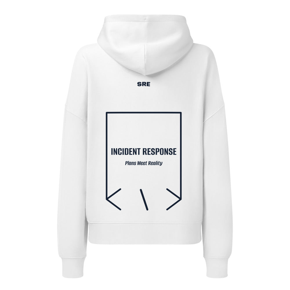 Incident Response — White French Navy back mockup
