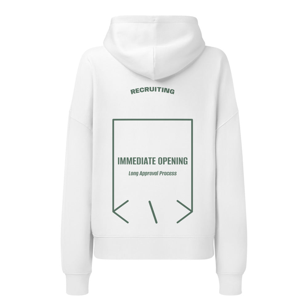 Immediate Opening — White Green Bay back mockup