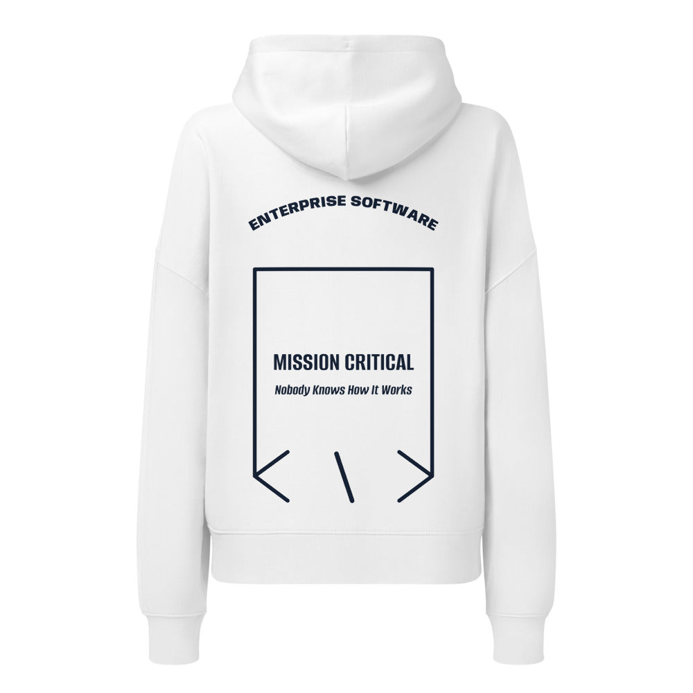 Mission Critical — White French Navy back mockup