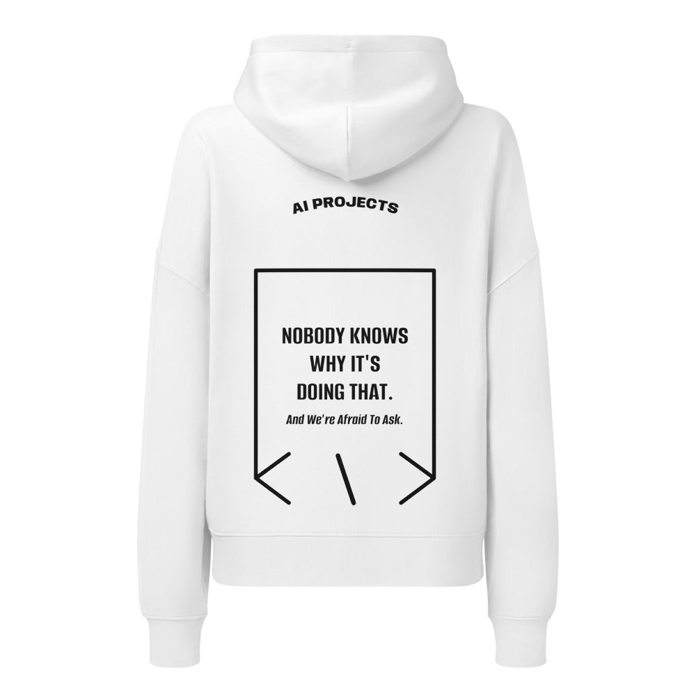 Nobody Knows Why It's Doing That. — White Black back mockup