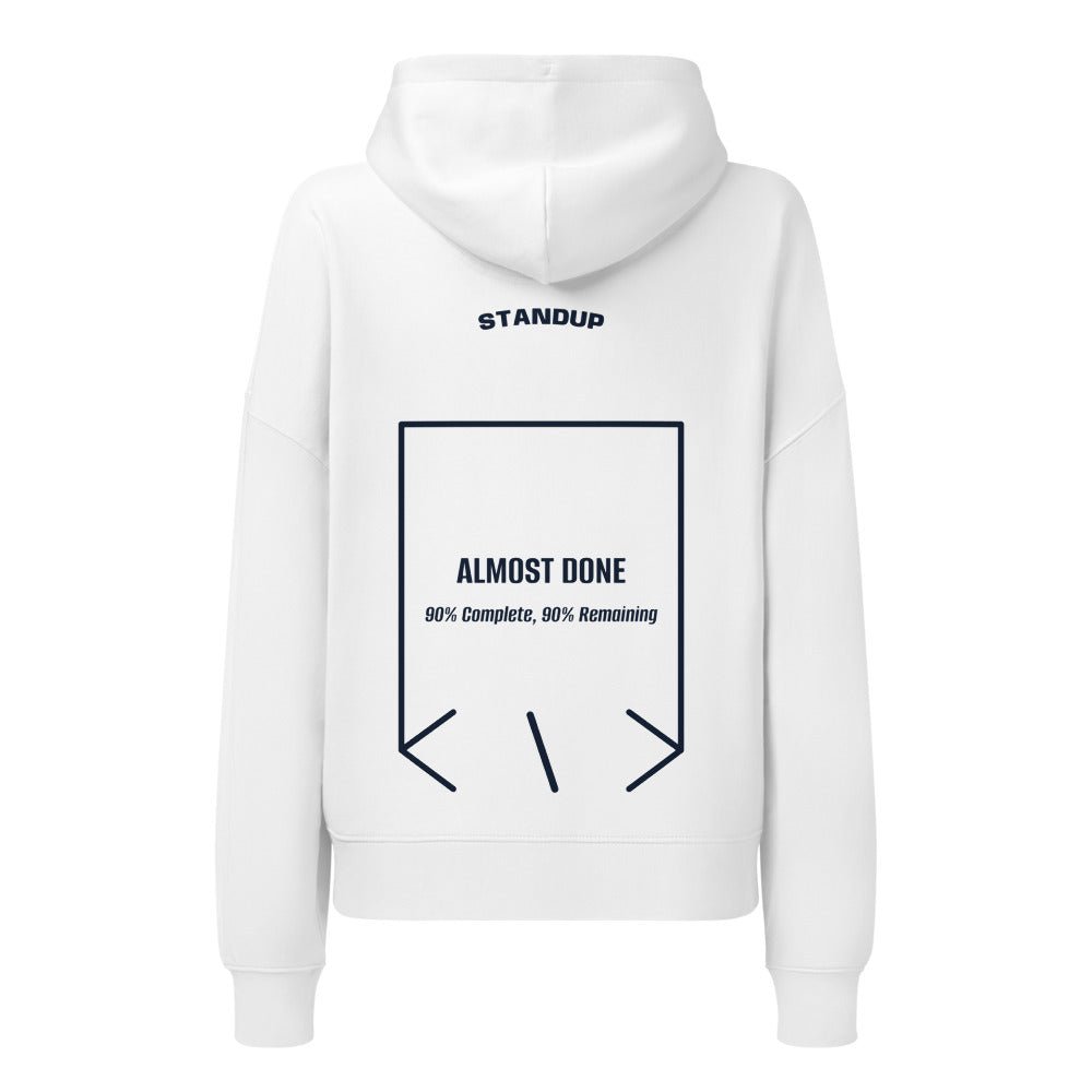 Almost Done — White French Navy back mockup