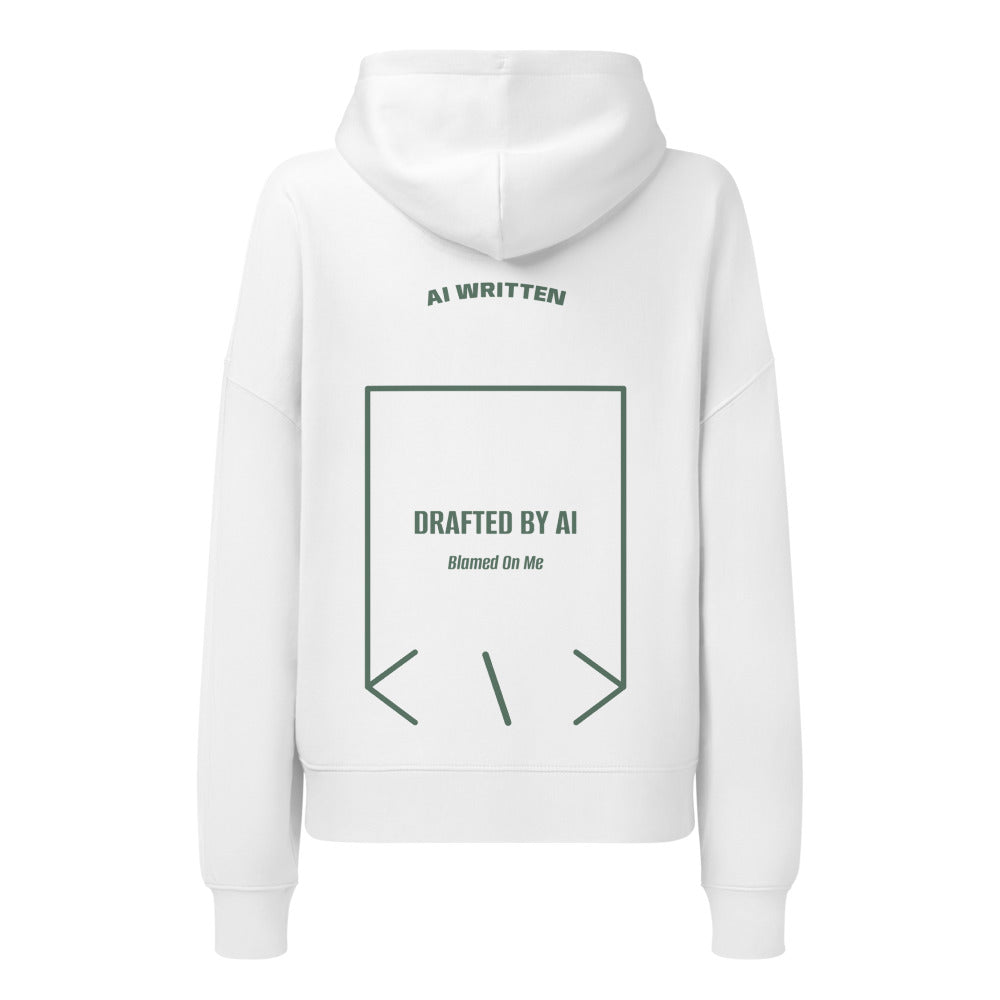 Drafted By AI — White Green Bay back mockup