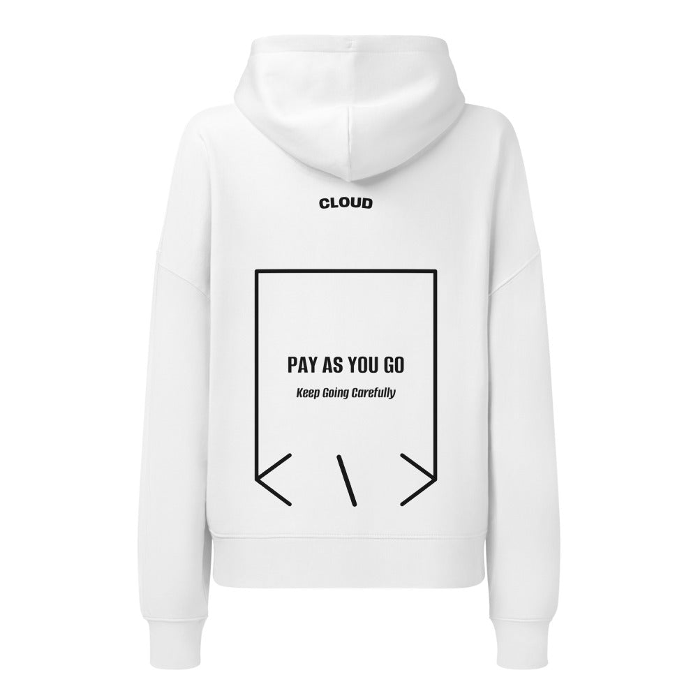 Pay As You Go — White Black back mockup