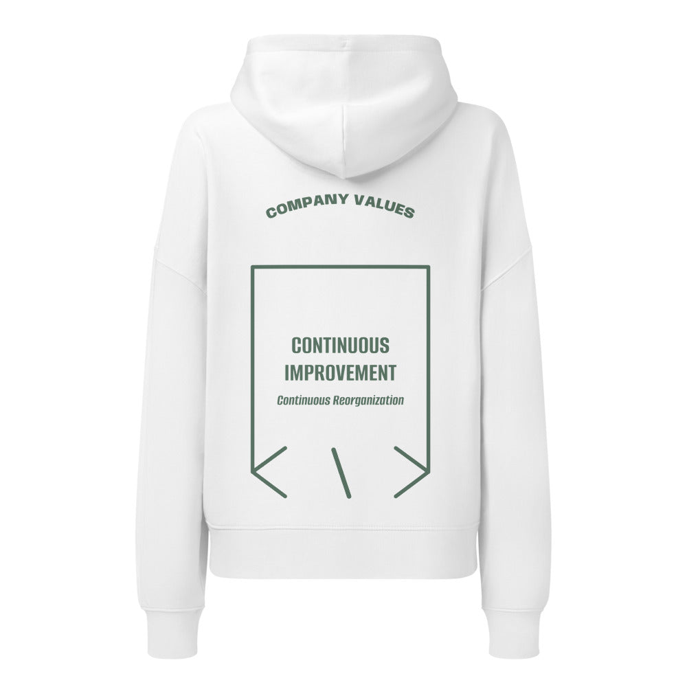 Continuous Improvement — White Green Bay back mockup